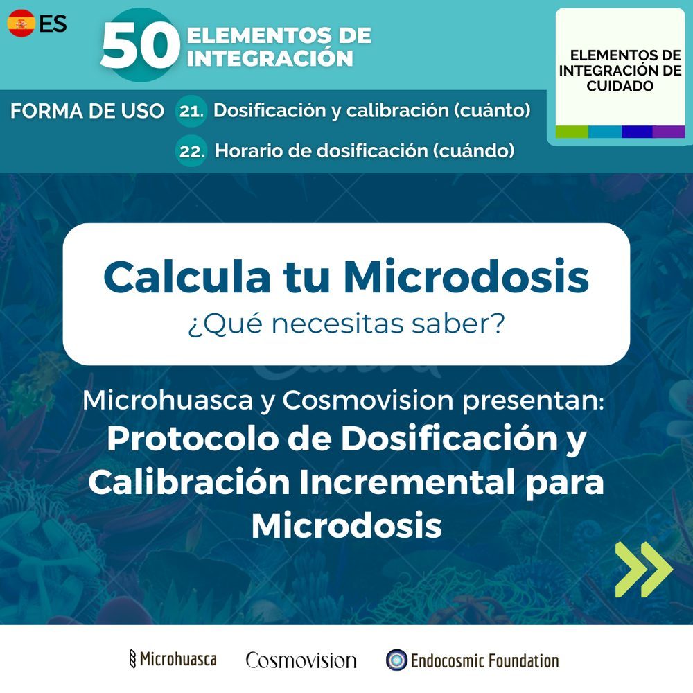 Infografía del protocolo de dosificación